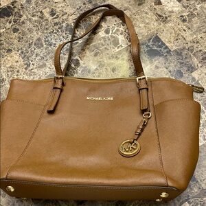 Michael Kors Tan Leather Tote Bag